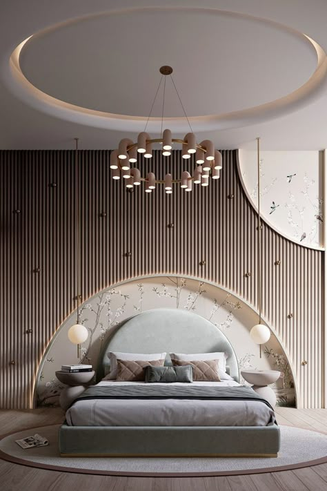 Bedroom Head Wall Design, Bed Back Wall Design Master Bedrooms, Girl Modern Bedroom, Kids Room Ceiling, Lavish Bedroom, Girls Bedroom Design, Royal Bedroom Design, Beautiful Bed Designs, Bedroom Ideas Luxury