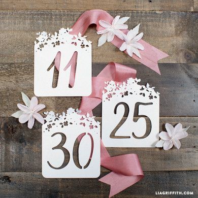 DIY Wedding Craft Tutorials To Bring Your Special Day To Life Table Numbers Wedding Diy, Diy Table Numbers, Diy Wedding Table, Boda Diy, Cricut Wedding, Wedding Numbers, Wedding Silhouette, Craft Wedding, Wedding Crafts