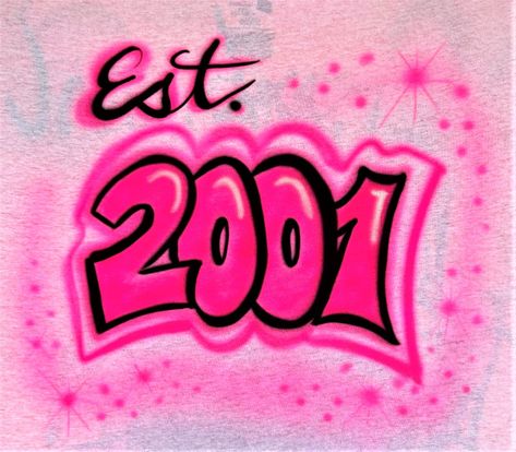 Airbrushed Shirts 2000s, Airbrush Shirts Ideas Design, Airbrush Graphic Design, Airbrush Shirt Ideas, Y2k Airbrush, Airbrushed Shirts, Spray Paint Shirt, Bratz Party, Leavers Shirt