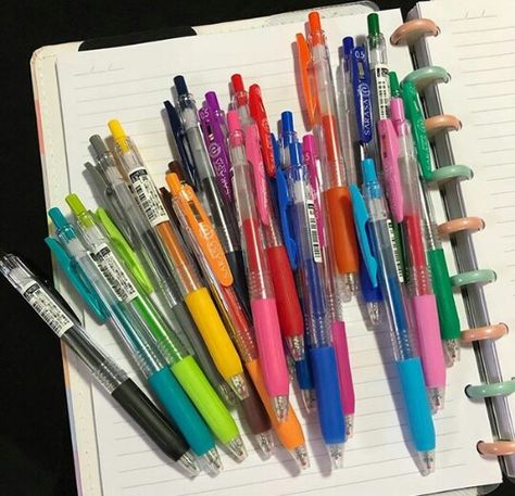 Studying Stationary, Pen Stationary, Pretty School Supplies, Stationery Obsession, Zebra Sarasa, Erasable Gel Pens, Cute Stationary School Supplies, Cute School Stationary, Cool School Supplies