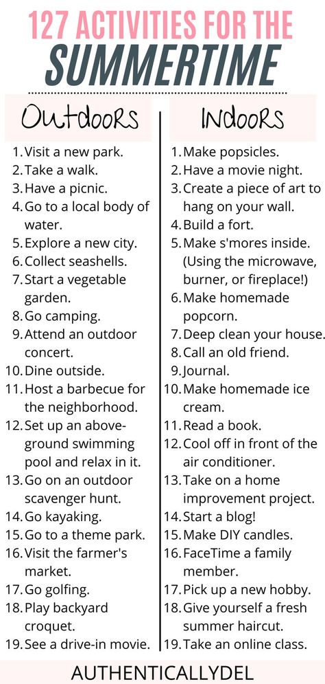 127 activities for the summertime Summer Activities For Adults, Summertime Activities, 1000 Lifehacks, Summer Hacks, Summer Schedule, Summer Fun For Kids, Family Fun Night, Fun Summer Activities, Summer Fun List