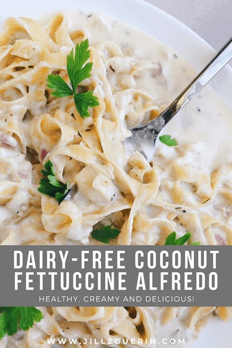 Non Dairy Alfredo Sauce Recipe, Fettucini Sauce, Fettuccine Sauce, Fettucini Alfredo Recipe, Healthy Fettuccine Alfredo, Fettuccine Alfredo Sauce, Dairy Free Alfredo Sauce, Healthy Cooking Oils, Dairy Free Pasta