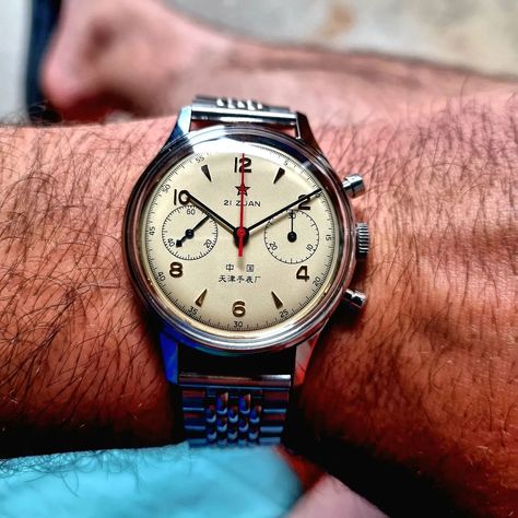 Steve Beat the time on Instagram: “Wish you a nice #fliegerfriday #watchfam #seagull1963 #seagull #pilotwatch #chronograph #columnwheel #manualwind #watchesofinstagram…” Seagull 1963, Pilot Watch, Chronograph, On Instagram, Instagram