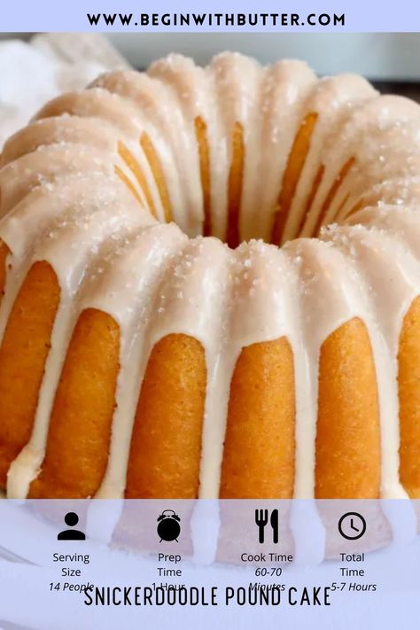 Snickerdoodle Cake, Snicker Doodle, Cinnamon Simple Syrup, Snickerdoodle Cookie, Snickerdoodle Cookies, Amazing Cake, Easy No Bake Desserts, Pound Cake Recipes, Cake Icing