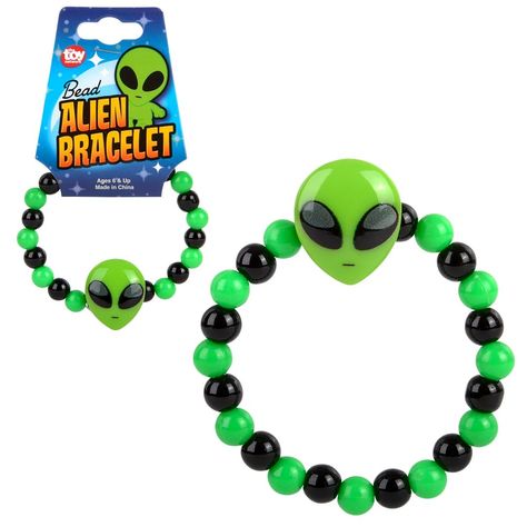 Space Themed Accessories, Alien Bracelet, Alien Kandi, Alien Accessories, Alien Style, Uchuu Kei, Aliens Guy, Alien Stuff, Space Gifts