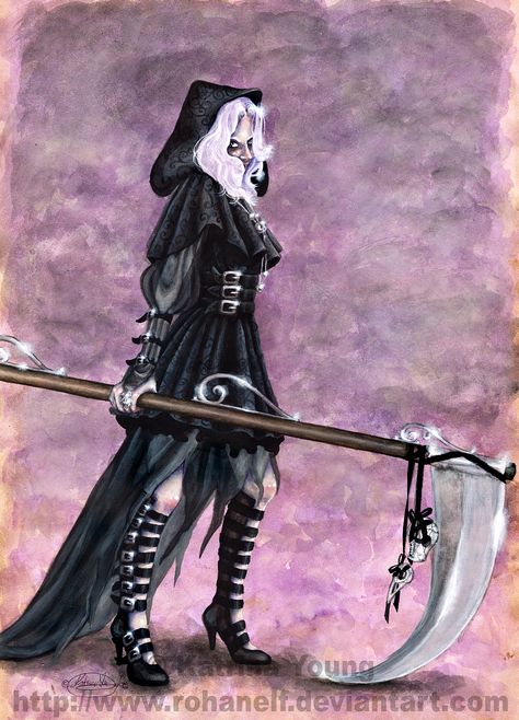 grim reaper costume - like the skulls hanging from scythe Grim Reaper Costume Female, Horror Movie Duos, Grim Reaper Cosplay, Grim Reaper Makeup, Female Grim Reaper, Queer Prom, Movie Duos, Grim Reaper Costume, Duo Dress