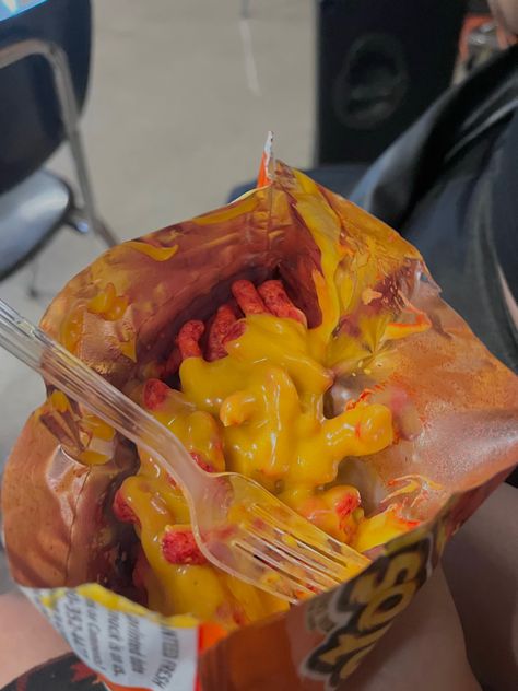 Hot Cheetos And Cheese, Cheetos With Cheese, Hot Cheetos With Cheese, Hot Cheetos Aesthetic, Hispanic Snacks, Mexican Snack Foods, Nachos Cheese Recipe, Hot Chips, Hot Cheetos