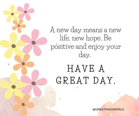 Have A Great First Day At Work, Have A Great Day At Work, Beginning Watercolor Tutorials, First Day At Work, Staff Ideas, Beginning Watercolor, Great Day, Positivity Quotes, Friday Quotes