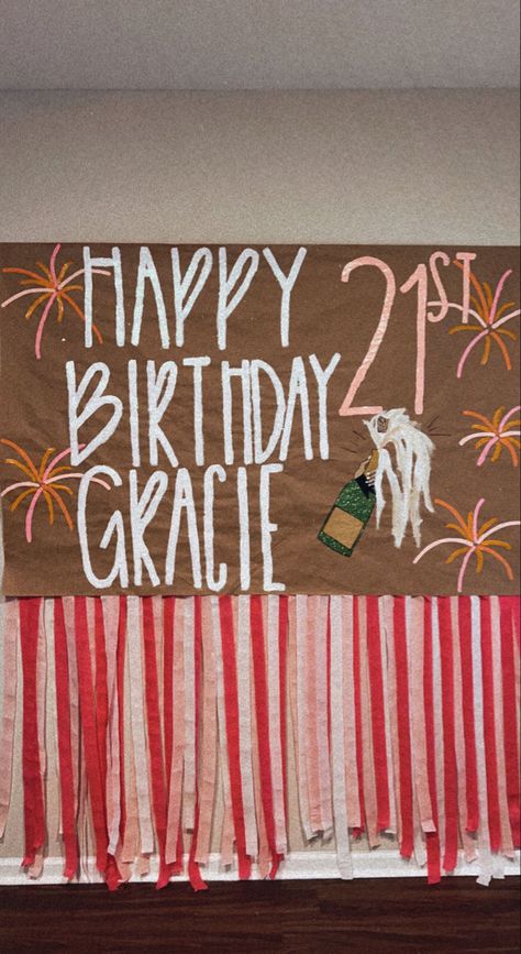 21 Bday Decorations Ideas, 21st Birthday Wall Decorations, 21st Poster Ideas, 21 Poster Birthday, 23rd Birthday Decor, Nashville Birthday Decorations, 21st Birthday Signs Posters, 21st Birthday Poster Ideas, How To Make 21st Birthday Sign