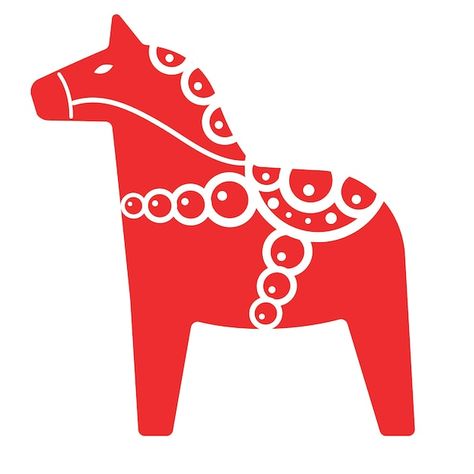 Vector vector scandinavian dala horse in... | Premium Vector #Freepik #vector #horse-pattern #scandinavian #horse-illustration #folk Swedish Illustration, Scandinavian Horse, Scandinavian Toys, Swedish Dala Horse, Horse Story, Medieval Festival, Horse Posters, Folk Design, Heritage Museum