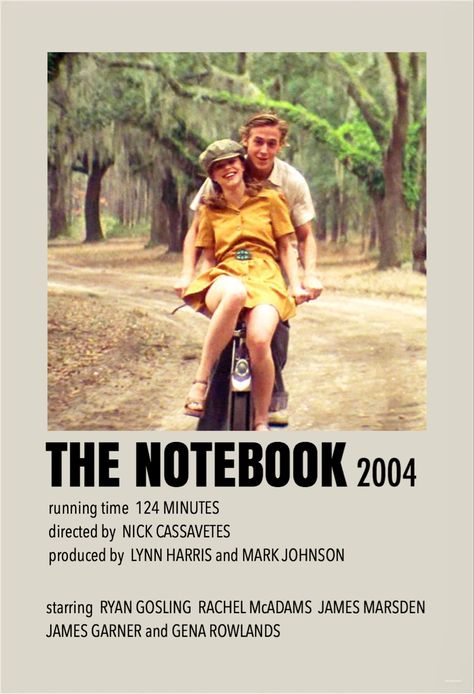 The Note Book Movie Poster, Poloriod Movie Poster, Rom Com Movie Posters, Romantic Movie Posters, The Notebook Movie Poster, The Notebook Poster, Polaroid Movies, Aesthetic Movie Posters, Movie Poster Collage