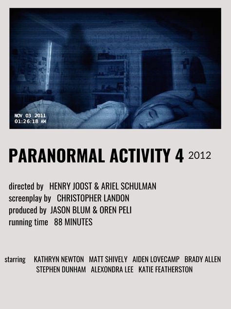 Paranormal Activity 4, Paranormal Activity