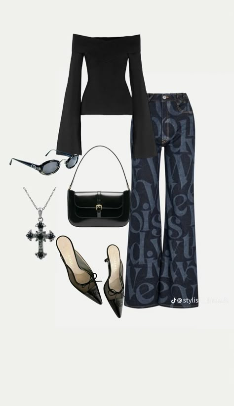 Polyvore Outfits Baddie, Modest Baddie Outfits, Polyvore Outfits Aesthetic, Modest Spring Outfits, Outfits Baddie, Casual Work Outfits Women, Mom Jeans Outfit, 2000s Clothes, Dressy Casual Outfits