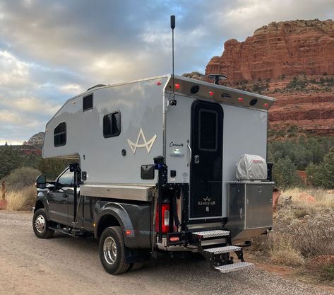 Introducing Kingstar Campers - Truck Camper Magazine Truck Cap Camper, Cabover Camper, Pop Up Truck Campers, Camper Tops, Truck Caps, Truck Campers, Truck Camping, Horse Trailer, Snow Plow