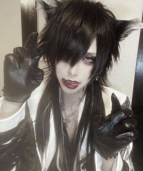 Visual Kei, Leather Gloves, Black Hair, Image Search, Gloves, Hair, Leather, Black