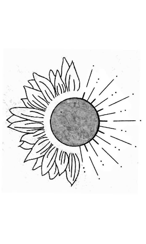 Spiritual Sunflower Tattoo, Moon With Sunflowers Tattoo, Sunflower Tattoo Design Simple, Sunflower And Sun Tattoo, Sunflower Sun Tattoo, Sun And Sunflower Tattoo, Sun Sunflower Tattoo, Sun To Me Tattoo, Minimalistic Sunflower Tattoo