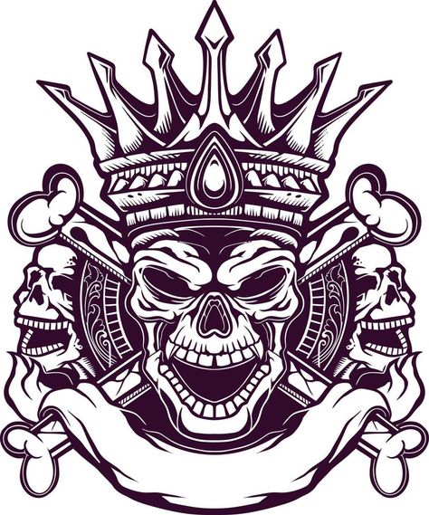 line art skull king vector design Line Art Skull, Skull King, Graphic Templates, Design Design, Logo Inspiration, Vector Design, Line Art, Vector Free, Clip Art