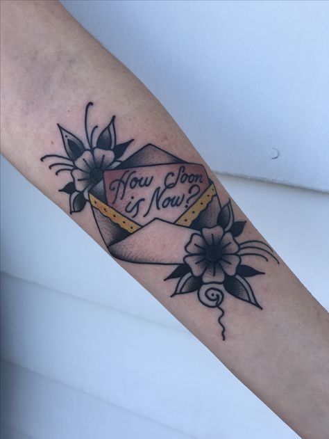 How Soon Is Now Tattoo, The Smiths Tattoo Lyrics, The Smiths Flowers Tattoo, The Smiths Tattoo, There's A Light That Never Goes Out The Smiths, Morrissey Tattoo, The Smiths I Know It's Over, How Soon Is Now, Nature Tattoos