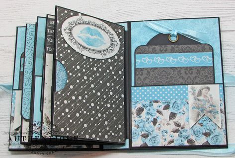 Scraps of Life: Glamour Mini Album Diy Mini Album Tutorial, Scrapbook Albums Tutorial, Mini Books Diy, Stamp Techniques, Scrapbook Planning, Diy Pocket, Mini Scrapbooks, Diy Mini Album, Scrapbook Pictures