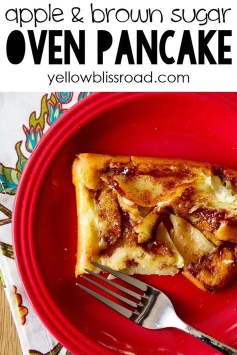 Apple Oven Pancake, Baked Apple Pancake Oven, Brunch Baked Goods, Healthy Recipes Pasta, Baked Apple Pancake, Oven Pancake, Apple Pancake Recipe, Pasta One Pot, Comfort Food Dinners