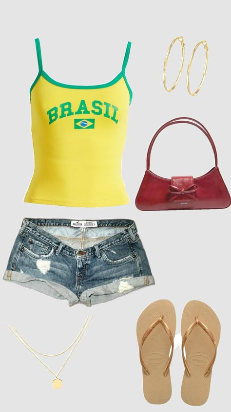 #havaianas #brazil #fubanga #y2k #brasil Brazil Style Outfits, Carnaval Outfit Brazil, Brazil Y2k, Brazil Outfits, Brazil Outfit, Aesthetic Vintage Outfits, Carnaval Outfit, Nepo Baby, Obx Dr