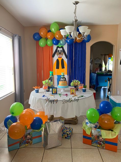 Goofy First Birthday, Goofy Themed Birthday Party, Goofy Movie Party, Goofy Birthday Party, Goofy Birthday, Twins 3rd Birthday, Movie Birthday Party, 30th Party, Movie Birthday