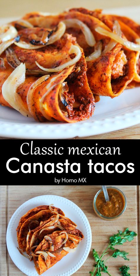 American Tacos Recipes, Types Of Tacos Different, Authentic Hispanic Recipes, Mexican Meals Authentic, Wet Tacos, Traditional Mexican Dishes Mexico, Mexican Lunch Ideas, Red Tacos, Traditional Tacos