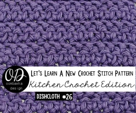 Herringbone Stitch Dishcloth Tutorial LLANCS 26 Herringbone Double Crochet, Crochet Stitches Ideas, Kitchen Crochet, Crochet Hack, Half Double Crochet Stitch, Stitches Crochet, Design Crochet, Crochet Washcloth, Herringbone Stitch