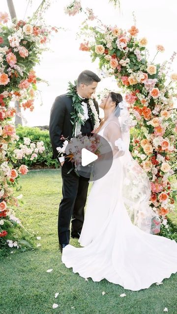 Designs by Hemingway on Instagram: "ISLAND WEDDING / fun colorful floral elopement this month for Alani & Ryan!! Island of Oahu ~ Oahu Venue Elopement from @elope_in_hawaii . Loving @megan_moura images just in! 
#dbhemingway #elope_in_hawaii #hemingwayfineartstudio 
.
.
https://designsbyhemingway.com/oahu-venue-elopements
.
.
Planning @elope_in_hawaii 
Floral design  @dbhemingway 
Structure rental @hemingwayfineartstudio 
Photograher @megan_moura 
Venue @lanikuhonua 
.
.
.
. .
#lanikuhonuawedding #lanikuhonuaflorist #oahuwedding #hawaiibeachelopement #oahubeachelopement #hawaiiweddingrentals #oahuweddingrentals #hawaiiweddingplanner #oahuweddingplanner #hawaiiweddingstylist #oahuweddingstylist #hawaiiweddingplanner #oahuweddingplanner #hawaiiflowershop #koolinaweddings #hawaiielopement #oa Oahu Beaches, Hawaii Elopement, Oahu Wedding, Wedding Stylist, Wedding Fun, Hawaii Beaches, Ceremony Backdrop, Wedding Rentals, Island Wedding