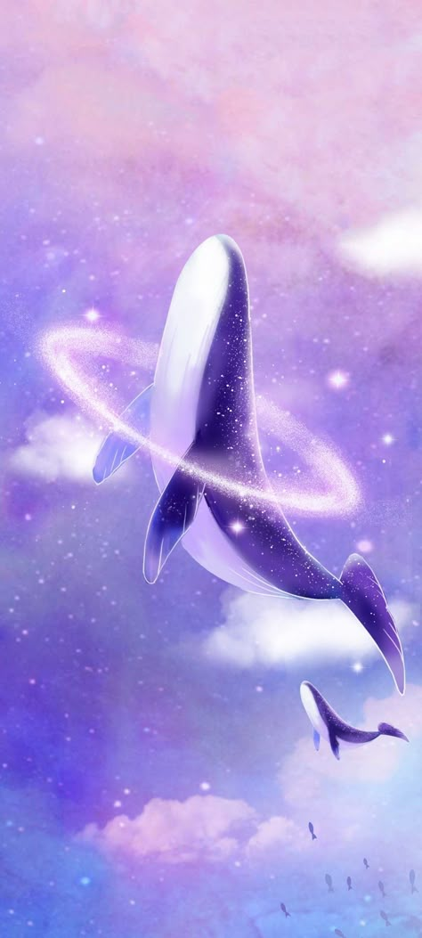 Purple Whale Aesthetic, Whale Asthetic, Whale Wallpapers Aesthetic, Purple Whale Wallpaper, Bts Whale Wallpaper, Cute Whale Wallpaper, Whale Wallpaper Aesthetic, Chibi Whale, Killer Whale Drawing