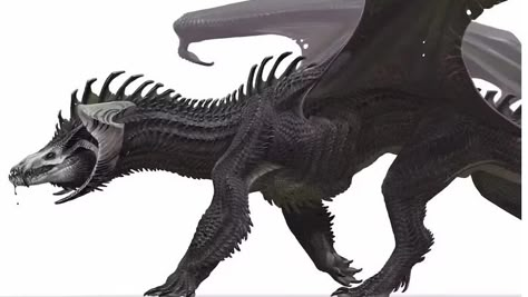 DnD Black Dragon Gets Terrifying New Look | D&D New Black Dragon Art Dnd, Dnd Black Dragon, Black Dragon Dnd, Black Dragon Art, Dnd Beasts, Dragon Concept Art, Dragon Concept, Dragon Anatomy, Black Dragons