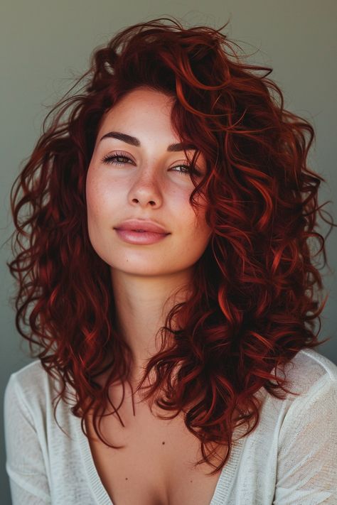 91+ Dark Red Hair Color Ideas for a Bold New You Hair Dye Ideas For Redheads Natural Red, Red Hair Hazel Eyes Pale Skin, Dark Ginger, Dark Red Hair Color, Red Curly Hair, Dyed Red Hair, Dark Red Hair, Colored Curly Hair, Hair Color Auburn