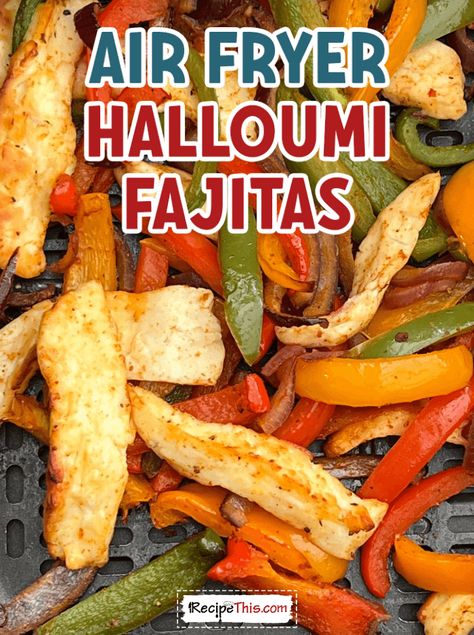 Air Fryer Halloumi Fajitas Halloumi Fajitas, Air Fryer Halloumi, Fajitas Seasoning, Easy Healthy Lunch, Actifry Recipes, Fajitas Recipe, Easy Healthy Lunches, Fajita Recipe, Air Fryer Recipes Chicken