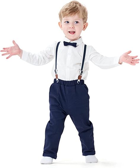 Toddler Formal Outfit Boys, Baby Wedding Outfit, Suspenders For Boys, Gentleman Outfit, Formal Shirt, Tuxedo Suit, Baby Wedding, Outfit Dress