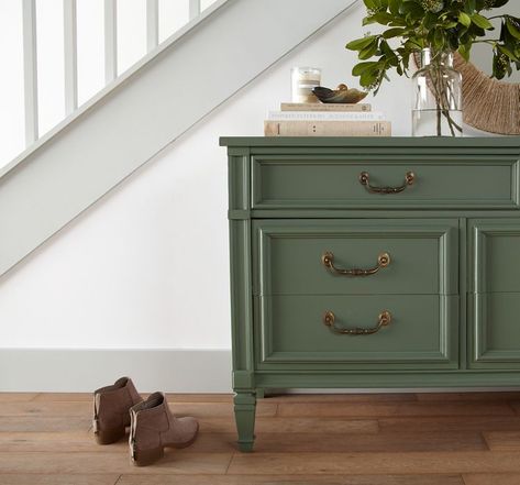 The 10 Most Popular Magnolia Paint Colors Best Green Furniture Paint Colors, Popular Green Paint Colors, Magnolia Paint Colors, Magnolia Furniture, Magnolia Homes Paint, Magnolia Green, Painted End Tables, Magnolia Paint, Magnolia Colors