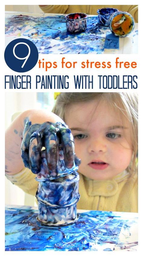 9 Tips For Finger Painting With Your Toddler Finger Painting For Toddlers, Toddler Painting, Messy Art, Finger Paint, Toddler Stuff, Games For Toddlers, Messy Play, Art Activities For Kids, Toddler Play