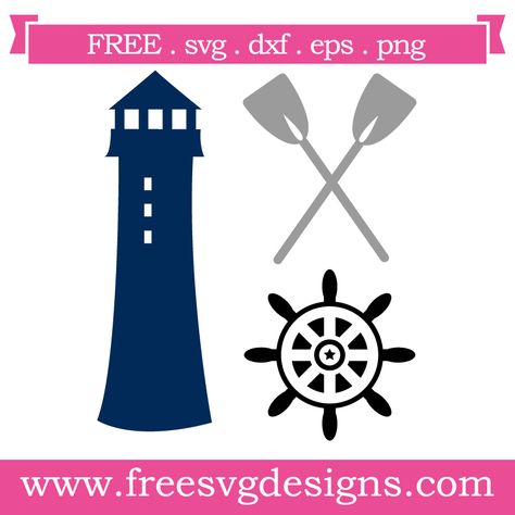 Lighthouse Svg, Free Svg Images, Svg Images For Cricut, Images For Cricut, Nautical Elements, Nautical Signs, Cricut Svg Files Free, Svg Images, Silhouette Clip Art