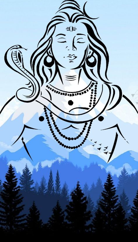 Bhole Baba (Shiva Shankar) meditating... Adiyogi 💐 Shiv Outline, Shankar Bhagwan Painting, Shiva Outline Drawing, Adiyogi Shiva Mandala Art, Adiyogi Shiva Sketch, Shankar Bhagwan Drawing, Adiyogi Shiva Drawing, Adiyogi Drawing, Shiv Ji Sketch