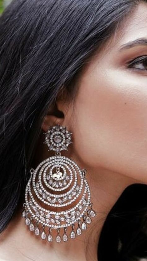 Ear Jewellery, Indian Jewelry Earrings, Heavy Earrings, Stylish Earrings, Indian Earrings, Stylish Earring, Big Earrings, Girls Jewelry, Earrings Collection