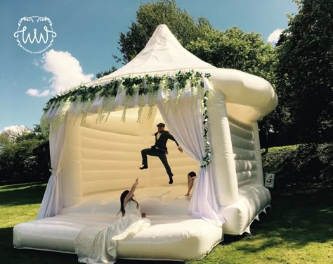 Wedding Bounce House, Bouncy Castle, Dream Day, Wedding Entertainment, Future Wedding Plans, Cute Wedding Ideas, Bounce House, Future Wedding Ideas, Dream Wedding Ideas