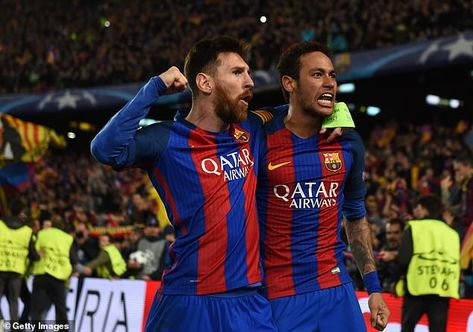 Neymar 2017, Duo Pfp, Neymar Messi, Tnt Sports, Barcelona Team, Barcelona Players, Messi And Neymar, Mauricio Pochettino, Real Madrid Players