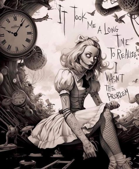 Images Pop Art, Exterior Bar, Alice In Wonderland Artwork, Dark Alice In Wonderland, Alice In Wonderland Drawings, Wonderland Artwork, Alice In Wonderland Aesthetic, Wonderland Tattoo, Alice And Wonderland Quotes