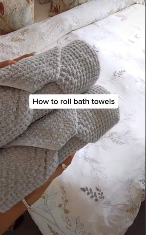 THERE are about a million and one ways out there to fold your towels. But there’s one method that will surely impress any guests you have over. An organizing expert named Natasha of the Effective Spaces TikTok account impressed her followers with a quick and easy towel folding trick. TikTok users love the trick so […] How To Roll A Bathroom Towel, How To Role A Towel, Decorative Folding Towels, How To Fold Towels Into Rolls, How To Roll Bath Sheets, How To Roll A Throw Blanket, Fancy Fold Towels, Ways To Fold A Towel, Folding Towels Videos