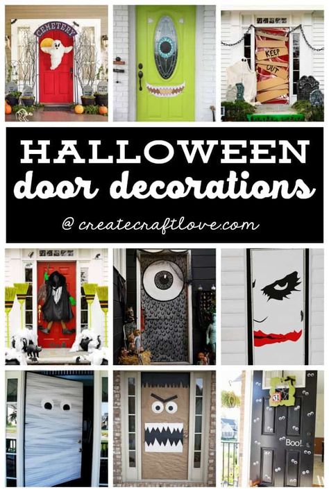 Decorating Classroom Doors For Halloween, Adams Family Halloween Door Decoration, Witch Classroom Door Ideas, Halloween Door Crafts, Halloween Decorating Door Ideas, Diy Door Decor Halloween, Halloween Decor For Door, Halloween Glass Door Decorations, Halloween Decorations Picture Frames