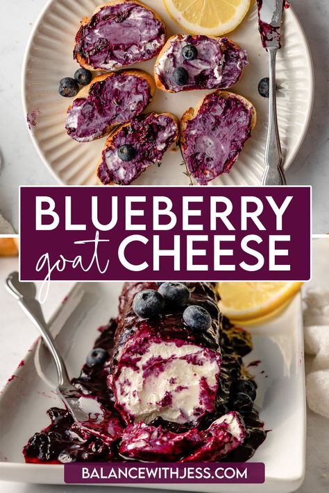 Purple Appetizers Parties, Blueberry Charcuterie Board, Goat Cheese Dessert Recipes, Purple Appetizers, Purple Foods For Party Savory, Purple Food Board, Blueberry Recipes Savory, Purple Party Food, Purple Charcuterie Board