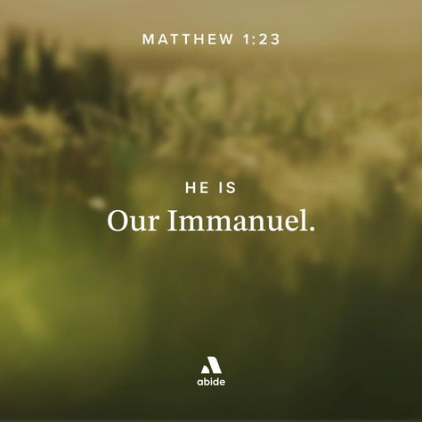 Jesus: Immanuel - Matthew 1:23 | Abide Matthew 1 23, Matthew 1, Throne Of Grace, Daily Goals, Lord And Savior, A Name, Buying Gifts, Jesus Christ, Meditation