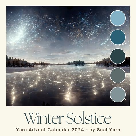 Winter Solstice ❄️ is the theme of this year Yarn Advent 🌚 this is part 1 of the color palette. Calendars are coming in just a few days 💫 After the colorful previous editions, it was time for a soft, moody and earthy collection to celebrate the shortest day of the year, Winter Solstice, and the coldest and darkest season it brings, which is vital to bring the light and life back in Spring 🌱 It is a gentle invite to slowing down in a busy time, to welcome the darkest time of year, to reflec... Winter Solstice Color Palette, Light Winter Color Palette, Shortest Day Of The Year, Winter Color Palette, Light Of Life, Days Of The Year, Winter Solstice, Winter Colors, Advent Calendar