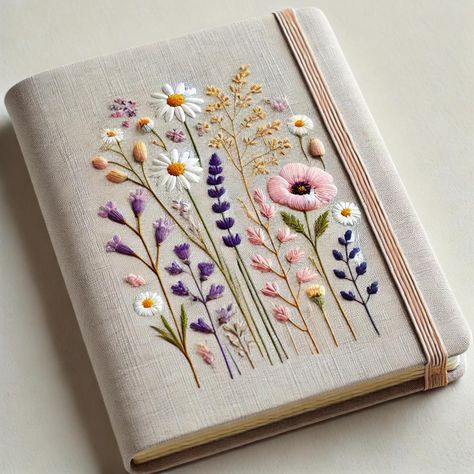 🌼 Handmade Daisy Vintage Notebook: A Perfect Personalized Gift! ✨ About the Notebook: Indulge in the charm of our Daisy Handmade Vintage Notebook, meticulously crafted with love and care. This notebook features a fabric cover adorned with delicate hand-embroidered daisy patterns, offering a touch of timeless elegance. Whether you need a journal, a wedding planner, or a thoughtful gift, this notebook is tailored just for you. 🌸 Key Features: Premium Quality: The notebook is meticulously made, f Decorated Journal Covers, Embroidered Notebook, Handmade Wedding Gift, Fabric Notebook, Notebook Handmade, Fabric Book Covers, Diary Covers, Vintage Daisy, Vintage Notebook