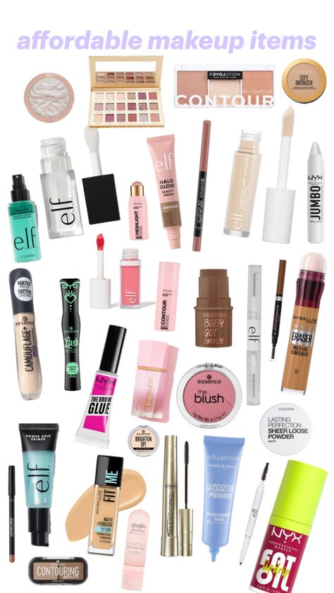 drugstore makeup Simple Drugstore Makeup Routine, Dewy Makeup Products Drugstore, Glowy Makeup Products Drugstore, Cheap Drugstore Makeup, Good Drugstore Makeup, Drugstore Contour, Drugstore Makeup Routine, Drugstore Makeup Must Haves, Affordable Eyeshadow Palettes