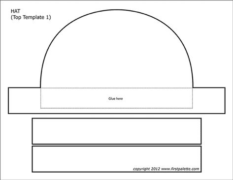 Make Your Own Hat Craft, Printable Hat Template, Headband Template Free Printable, Paper Hats Diy, Hat Template Free Printable, Paper Hat Template, Elf Hat Template, Paper Hat Diy, Headband Template